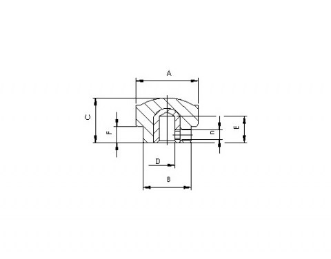 Rändelmutter ZBI - Technische Zeichnung | Kuala Kunststofftechnik GmbH